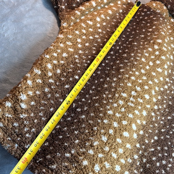 🎯NWOT BumbleBella by Jill Martin Sherpa Jacket Coat Brown Size XS/S - Picture 15 of 15